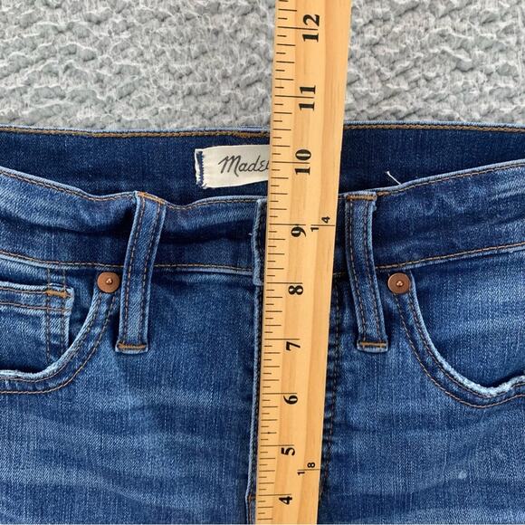 Madewell 10" High-Rise Skinny Button-Front Drop-Hem Women's Jeans - Size: 26 - Picture 10 of 16
